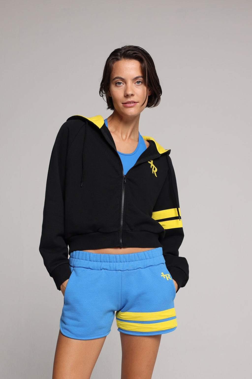 Organic Cotton Zip Hoodie - Bicolor