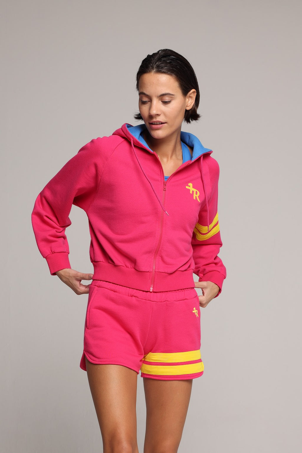 Organic Cotton Zip Hoodie - Bicolor