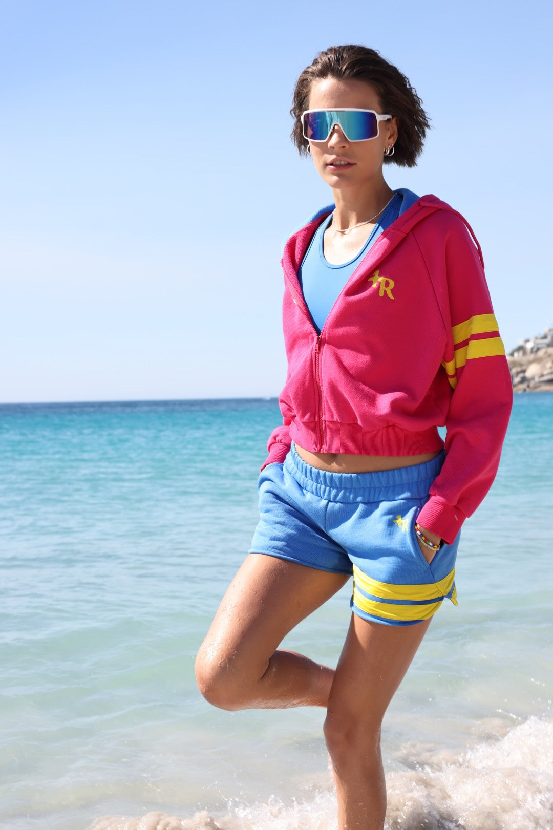 Organic Cotton Zip Hoodie - Bicolor