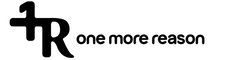 Black logo with 'one more reason' text on a white background